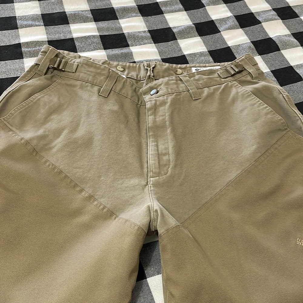 Columbia PHG Ptarmigan Canvas Brush Briar Hunting Work Pants Men's Brown 36 38